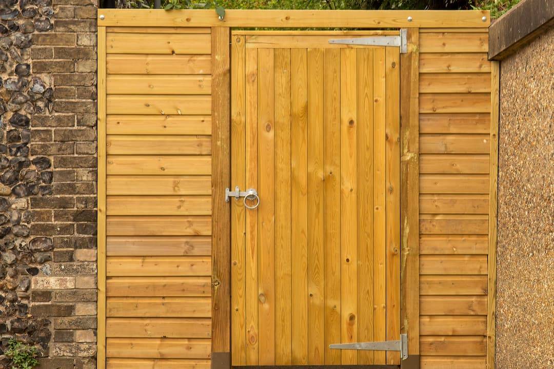 wooden fence and gate